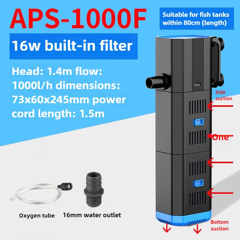 Fish Tank Filter Water Purification Oxygen-increasing Wave-making Water Pump Automatic Cleaning Aquarium Filter Pet Products