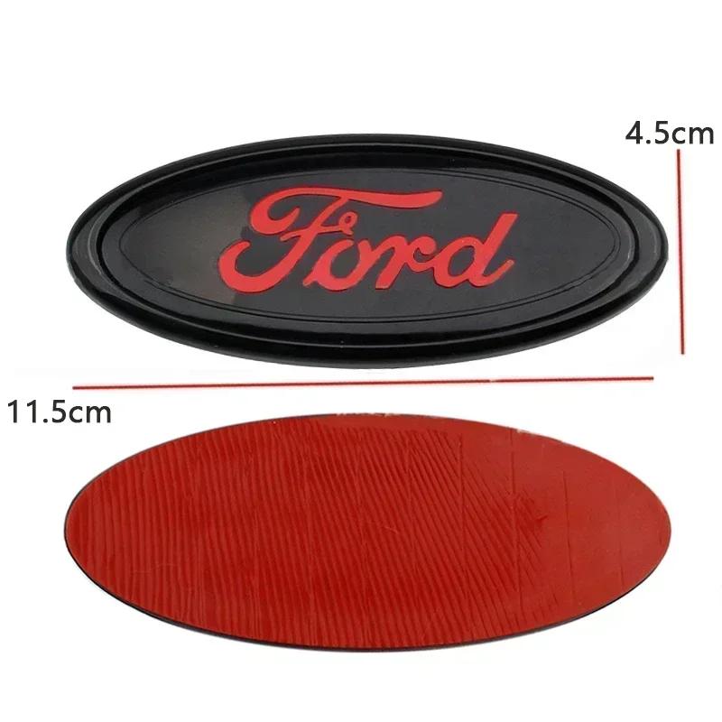 115x45mm ABS Car Rear Badge Front Hood Bonnet Emblem Accessories for Focus Fiesta Mondeo F150 Ranger Fusion Kuga