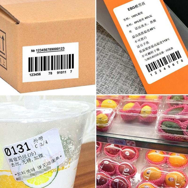 Thermal Paper Sticker 1Roll/Packaged Three-Proof Thermal Labels Tags for Supermarket Multiple Sizes Scrapbooking Marker Tags ZYF