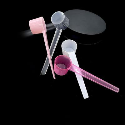 5g/10ml Pink, White, Transparent Flat Bottom Measuring Spoon for Milk or Mask Powder