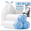 Extra Large Thickened Drawstring Garbage Bags, Tear-Resistant Portable for Home Kitchen Dorm, Heavy-Duty Household Trash Bags RQSL-BH-2519-51