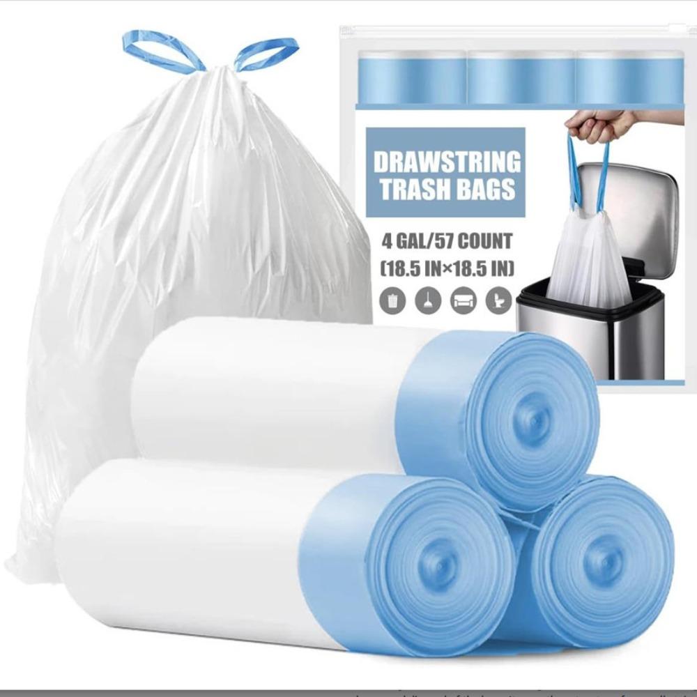 Extra Large Thickened Drawstring Garbage Bags, Tear-Resistant Portable for Home Kitchen Dorm, Heavy-Duty Household Trash Bags RQSL-BH-2519-51