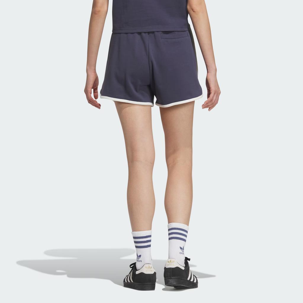 Adidas Originals Retro Camp Graphic Shorts Women Shorts Dark-Blue JX6572