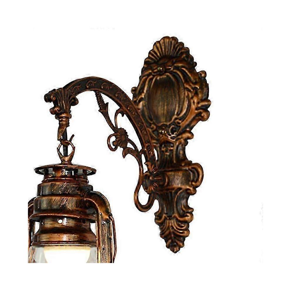 Vintage LED Wandleuchte Scheunenlaterne Retro Kohleöl Wandlicht Europäischer Antikstil
