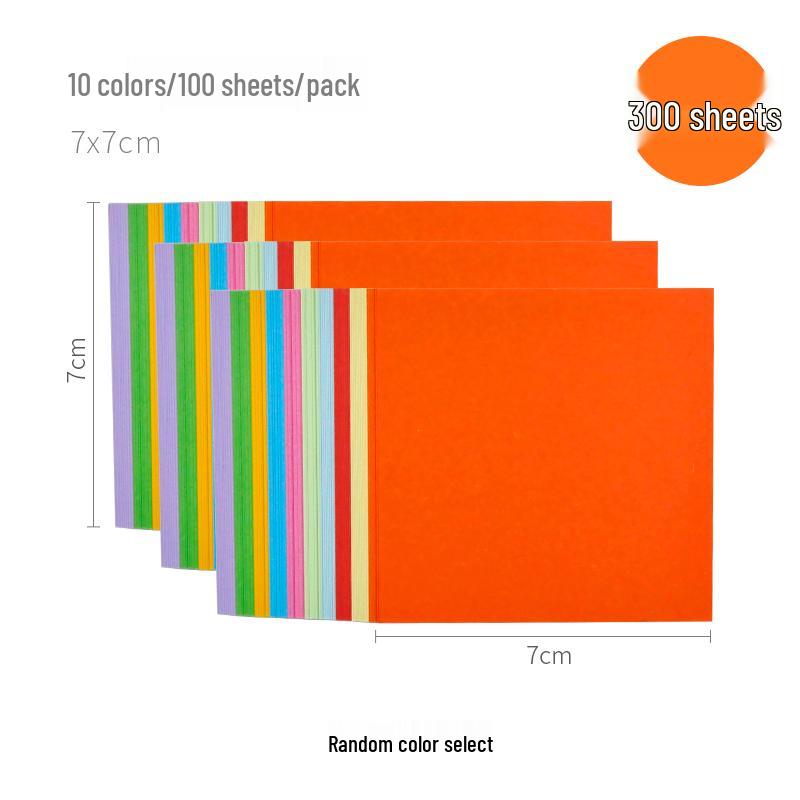 Children s A4 Colored Origami Paper: Thick 8K Square Cardstock for Kindergarten & Elementary Projects