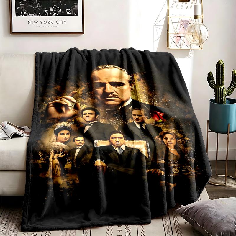 The Godfather Theme Blanket Suitable For The Sofa Camping And Travel Made Of Soft Flannel Material An Ideal Gift For Occasions Such As Birthday