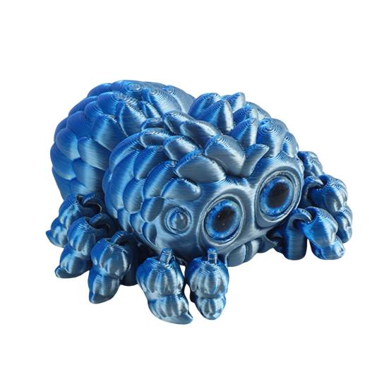 Halloween 3D Printed Spider Figurine Movable Joints Spider Figure Fidget Toy Articulated Spider Model Decoration Home Office Desktop Ornament