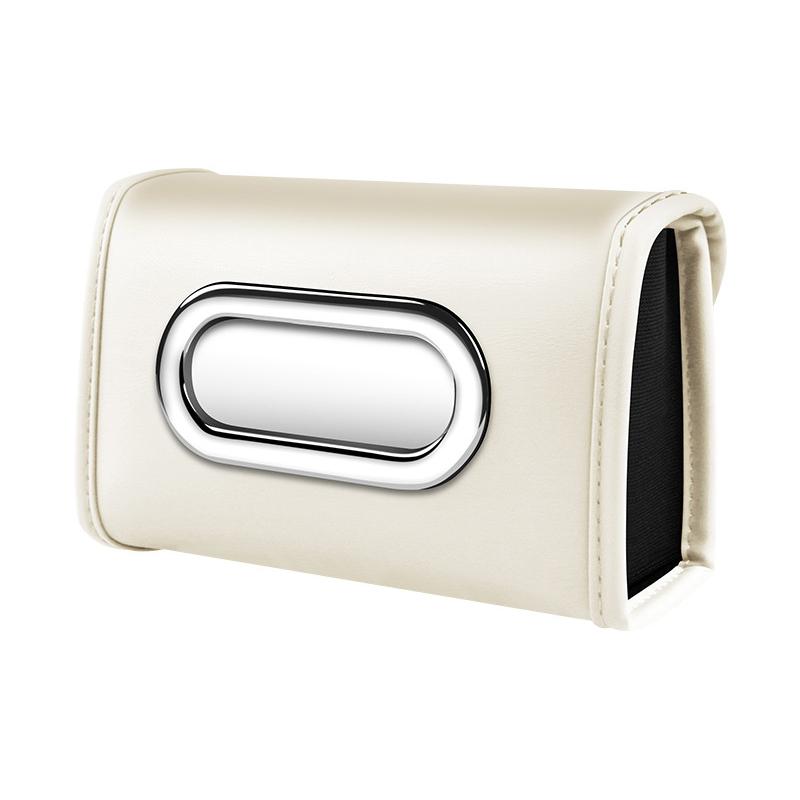 Car Tissue Box Holder Pu Leather Car Center Console Armrest Napkin Box, Hanging Multi-Functional Tissue Box, Tissue Bag