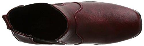 Nouvelle Vogue Relax Rain Shoes, Side Gore 365 Days Rain Short Boots, Wine, Size 23 cm