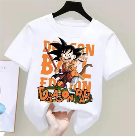 Anime Dragon Ball Cosplay TShirt Cotton Short Sleeve Tops Casual Loose Retro TShirt Unisex Women Kids Family Matching Outfits