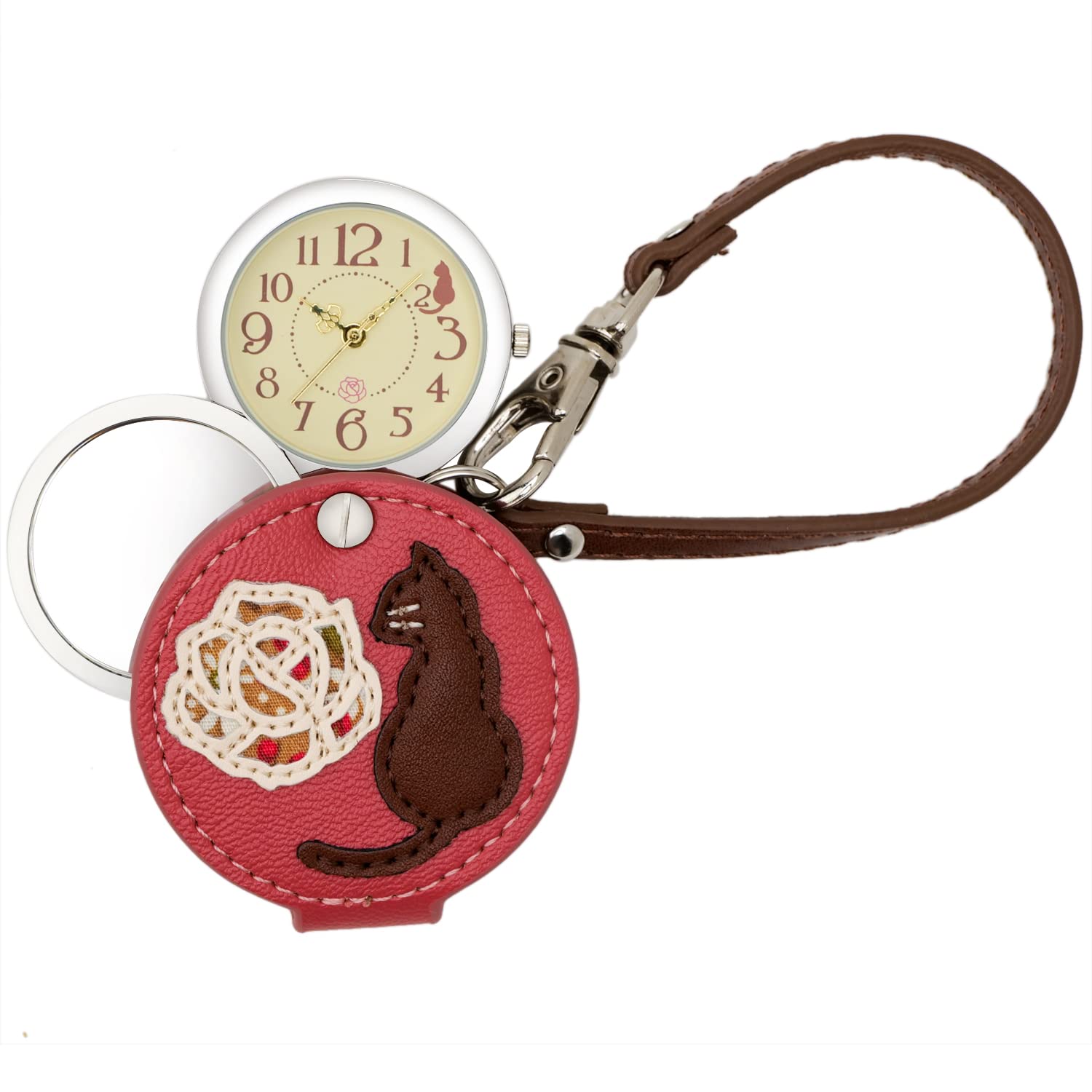 

Карманные часы Rose Cat Strap с лупой коричневого цвета [Fieldwork] LW039-1 женские