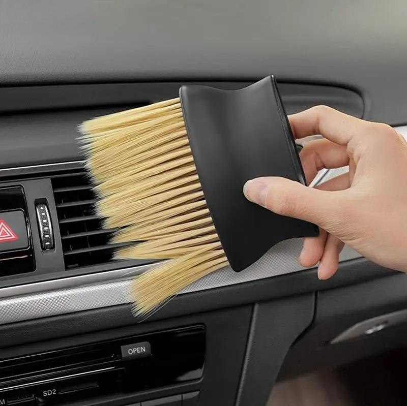 Car Air Conditioning Vent Cleaning Brush Interior Cleaning Details Brush Dust Removal Tool Soft Bristled Tool