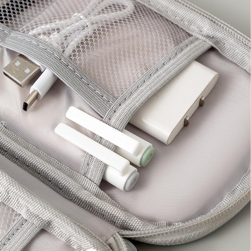 Borsa Organizer per Gadget da Viaggio Borsa per Cavi Digitali Custodia/Pochette Portatile per Accessori Elettronici per Cavo USB, Telefono, Hard Disk, Chiavetta USB