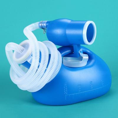 Toiletvoorziening voor buiten 2000 ml plastic mannelijke bedpot urineflesverzamelaar met 160 cm buis draagbare urinefles