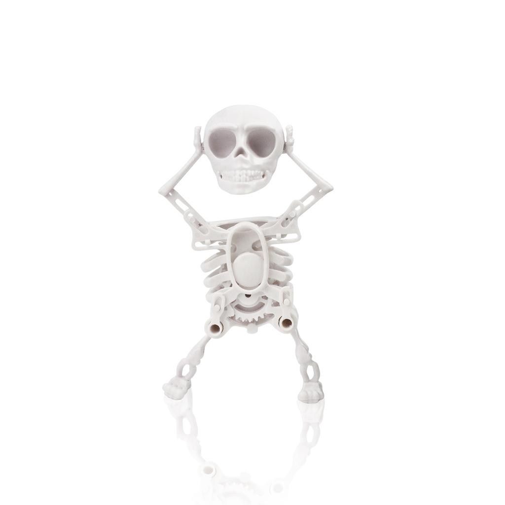 New Unique Skeleton Dancing Swinging Clockwork Fun Toy Funny Dance Trick