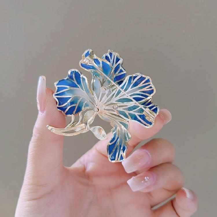 Künstlerischer Blumen Pin Handgefertigt Strasssteine Details Modeschmuck Anmutige Blumen Brosche Geeignet für Stilvolle Outfits