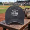 Suitable for All Book Lover Baseball Cap Adjustable Lightweight Breathable Washed Cap with EASILY DISTRACTED BY BOOKS Print
