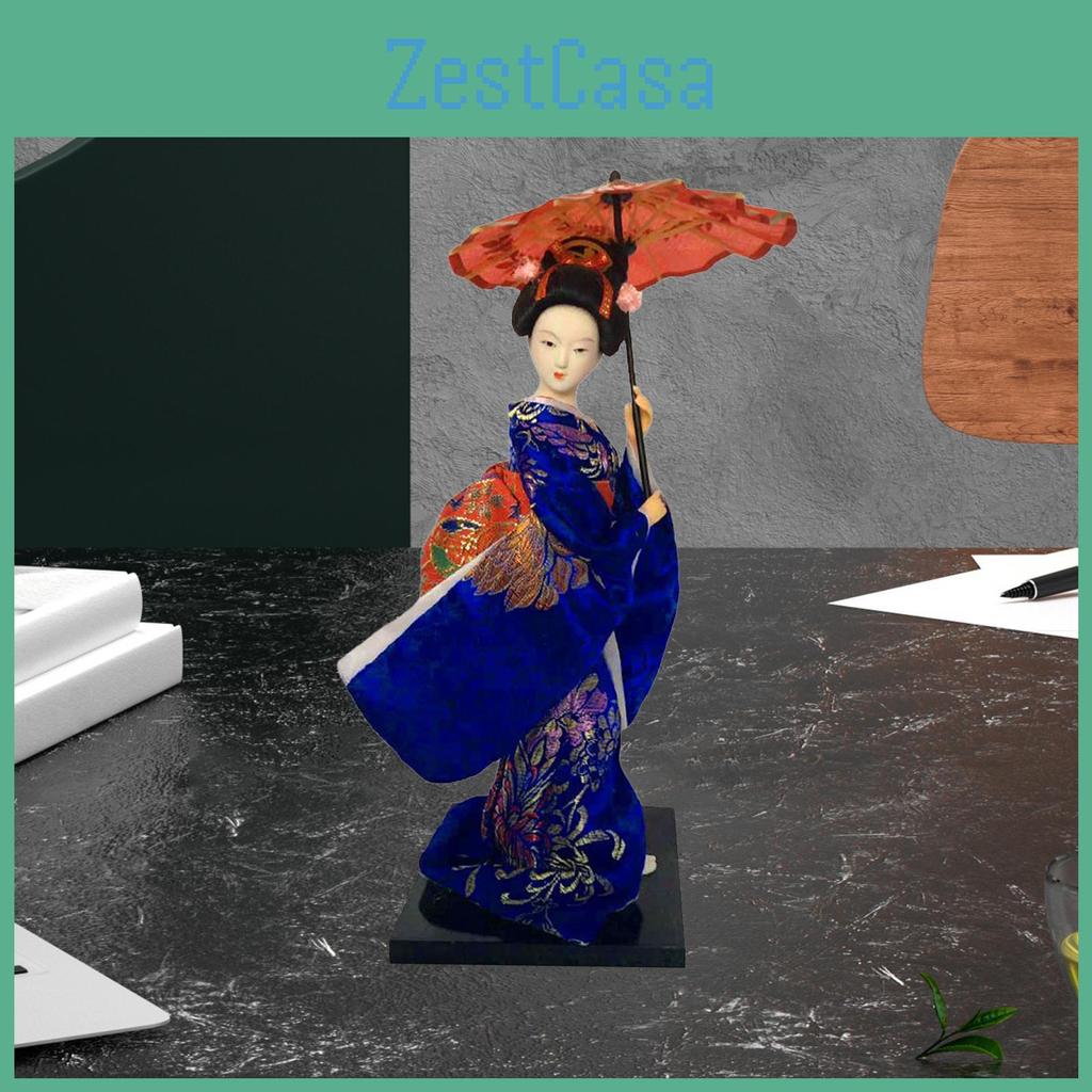 Dekorative Geisha-Puppe Asiatische Figur Für Zuhause Und Büro