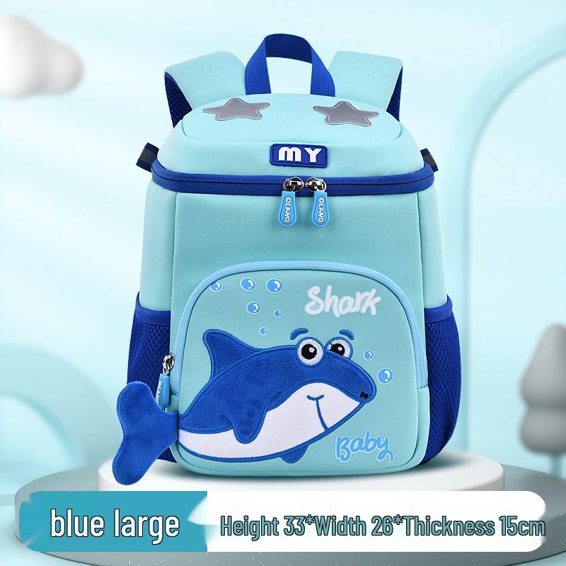 Neoprene Cartoon Whale Anti-Lost Backpack for 4-Year-Olds