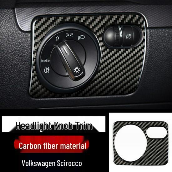 

Volkswagen Scirocco Отделка рамки переключателя фар из углеродного волокна, наклейка