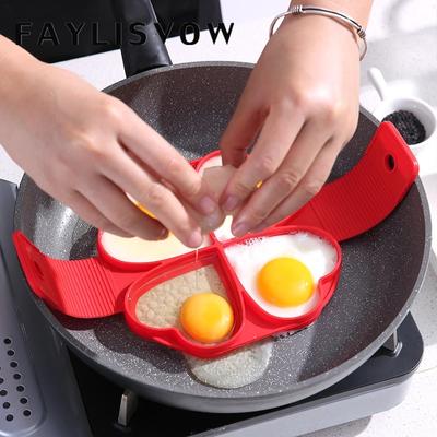 Anello per pancake all'uovo Stampo antiaderente per pancake Stampo per uova in silicone Stampo per uova fritte Stampo per frittata per accessori da cucina