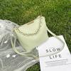 Chain small bag women's bag new trendy ins shoulder portable messenger bag fashionable bucket bag