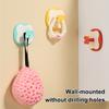 3Pcs Flower Adhesive Hooks Waterproof Bathroom Towel Hook Cute Wall Hook for Kitchen Utensils Bedroom Clothes Entryway Keys Storage
