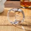 6pcs Exquisite 80ml Tea Cup Transparent Glass Water Cup Heat-resistant Drinking Wine Glass Tea Utensils