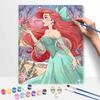Disney digital oil painting Ariel princess painting art handmade diy gift home decoration