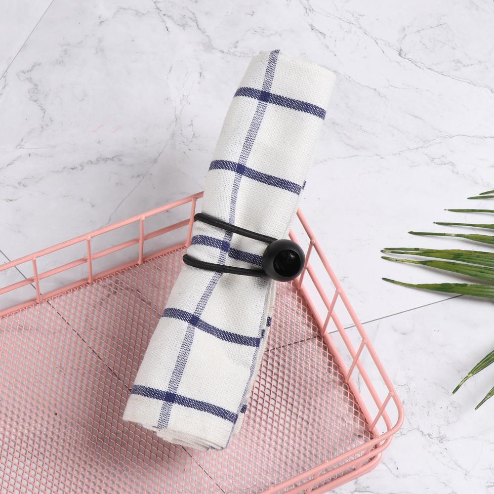 Ties Water Bottle Fixed Backpack Accessories Bungee Cord Loop Cord Black Ball Bungee Elastic Rope