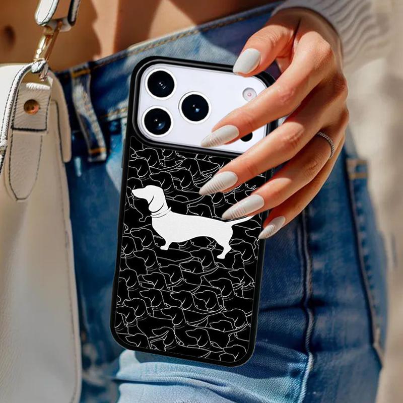 Sausage Dog Dachshund Art Phone Case For iPhone 17 Air 14 15 13 12 Max Cover For Apple 16e 11 Pro Max Plus Coque