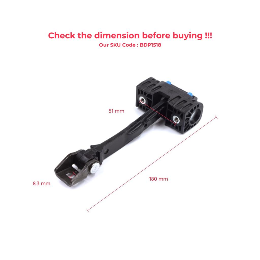 BDP1518 Front Door Stop Check Assy Limiter Strap for Seat Ibiza MK4 IV 6J 6P ST 2008-2017 6J0837249D