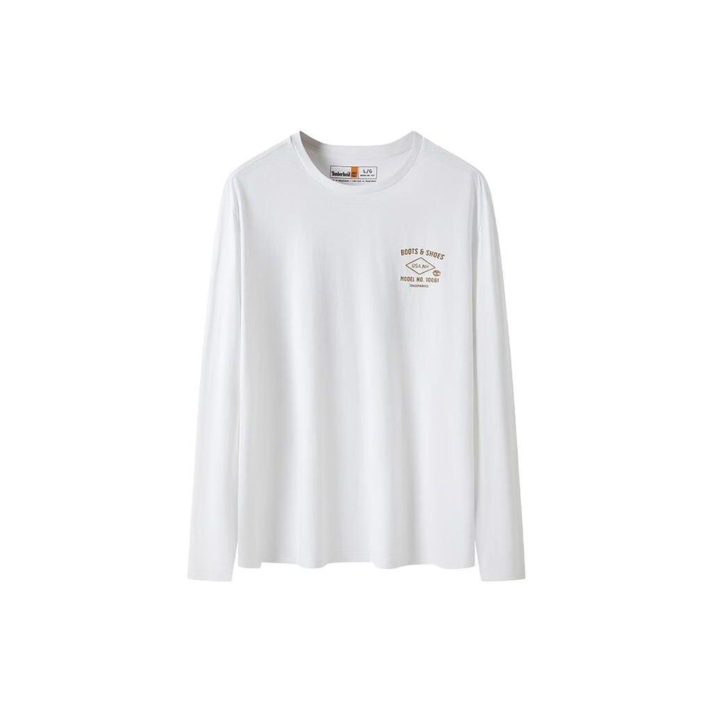 Timberland Rückenmuster Buchstabenaufdruck Outdoor Rundhals Lässiges Sweatshirt Herren Sweatshirt Weiß A29FC-100