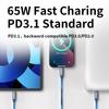 USB 3.2 10Gbps Type C Cable USB A To Type-C Data Transfer USB C SSD Hard Disk Wire 3A PD 65W Fast Charging