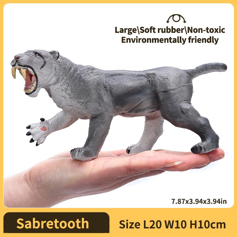 Soft Rubber Animal Toys Tigers Lions Elephants Model Realistic Animal Figure for Kids Children s Gift