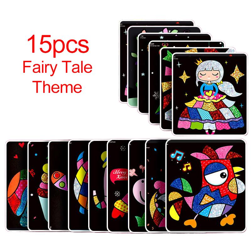 Magical Painting Art Stickers Painting Handmade DIY Transfer Sticker Cartoon Colorful Birthday Gifts Reward for Students  TMZ