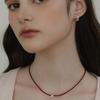 Tatiana (925 Silver) Dainty Heart Bead Necklace NZ2443