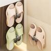 Sturdy Suction Cup Slipper Holder Simple Install Suction Cup Slipper Rack Elegant Shoes Stand for Bathroom Spaces
