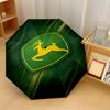 John deere Imprimir 8?Guarda-chuva Automático com Varetas Resistente ao Vento Leve Dobrável Para Viagens ao Ar Livre