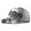 Unisex Camo Trucker Hat Summer Breathable Mesh Baseball Cap Outdoor Tactical Military Style Sun Shade Peaked Hat Casual Snapback