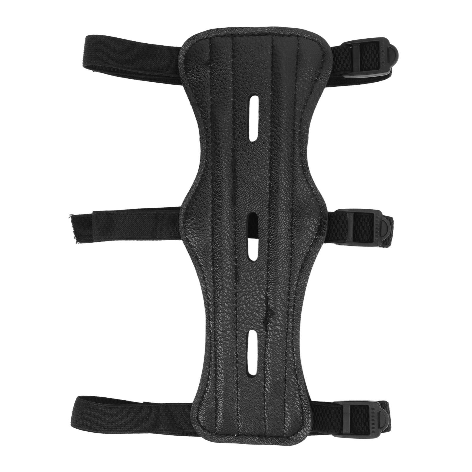 

Archery Arm Guard Cowhide Leather Archery Forearm Protector with Adjustable Strap for Hunting