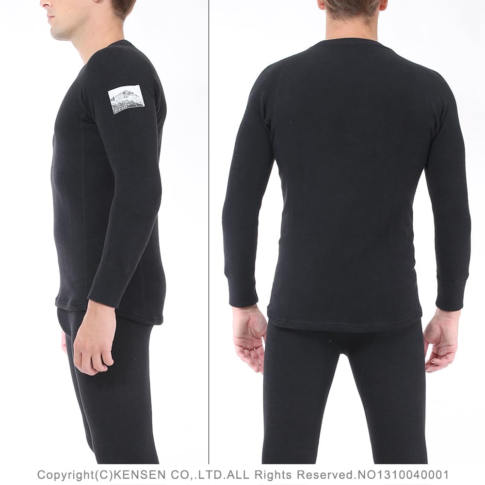 Hidamari Everest Urban Long Sleeve Thermal Underwear Size Black Men's [Sapium] M, [EVUS921]