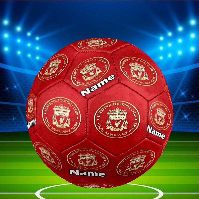 Benutzerdefinierter Name Personalisierter Liverpool F.C.-A Druck Größe 5 Fußball Training & Spiel Fußball, für Team, Kicken, Geschenk für Fußball-Enthusiasten