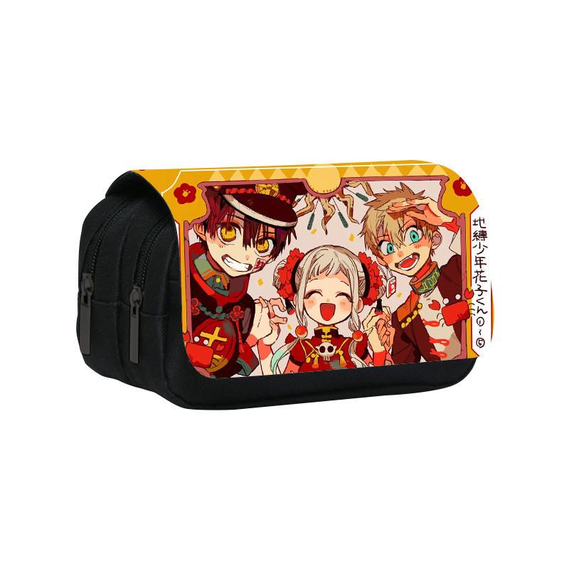 Toilet Bound Hanako Kun Pattern Double Layer Stationery Storage Bag For Students And Professionals