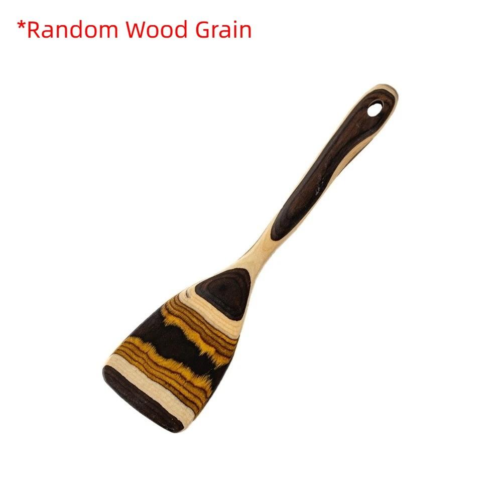 Meal Spoon Wood Spatula Not Deform with Hanging Hole Kitchen Utensils Set Moroccan Style Heat Resistant Cooking Utensils Set