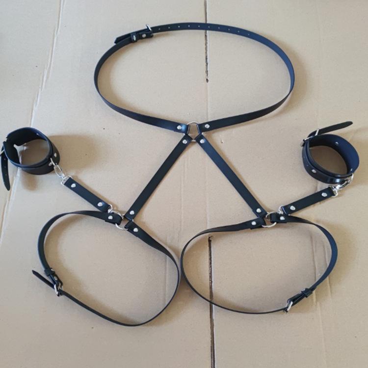 Popular Leather Handcuffs Panties for Couples - Adult Bondage Restraint Toy