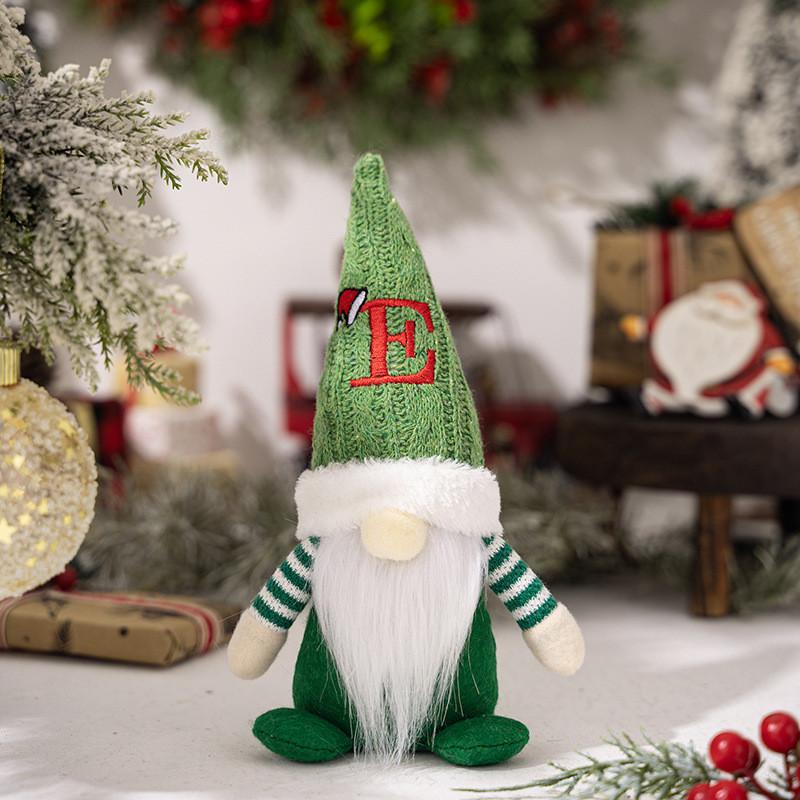 Adorable Christmas Gnome Figurine With Knitted Hat Perfect For Festive Decor
