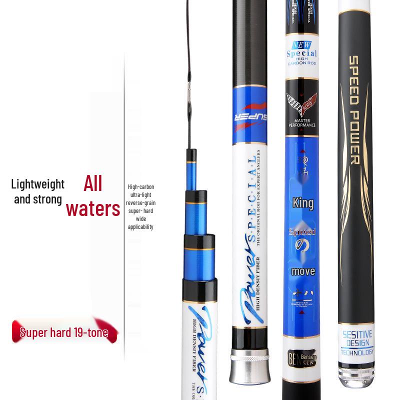 Taiwan Carbon Fiber Handheld Fishing Rod - Super Hard 19-Tone for Carp and Crucian Carp Fishing 3.6m