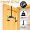 Ironing Board Holder Wall Mount/Over The Door Ironing Board Hanger, Sturdy Metal Iron Boards Organizer For T/Y Leg Ironing Board