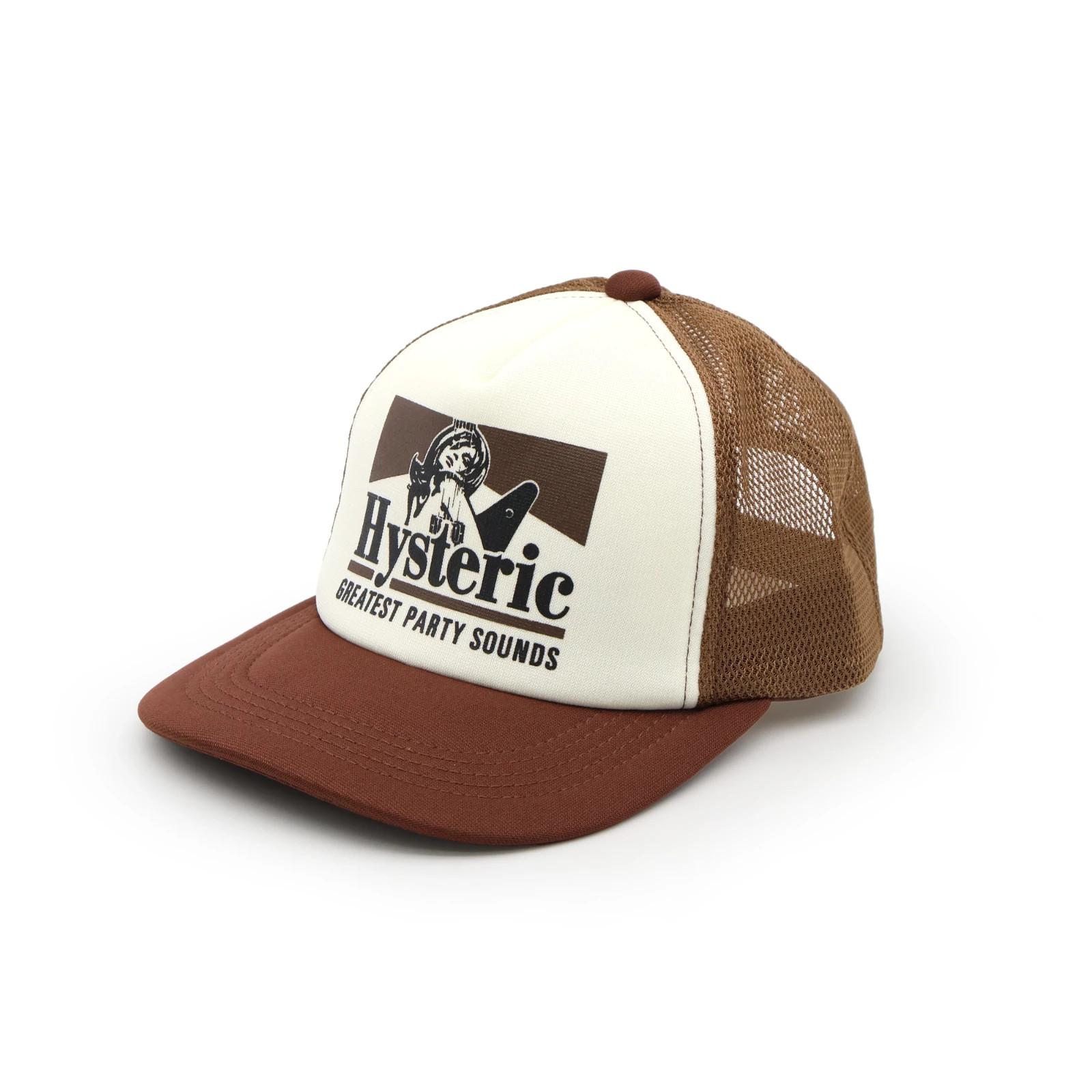 HYSTERIC GLAMOUR Guitar Girl Mesh Cap Brown One-Size